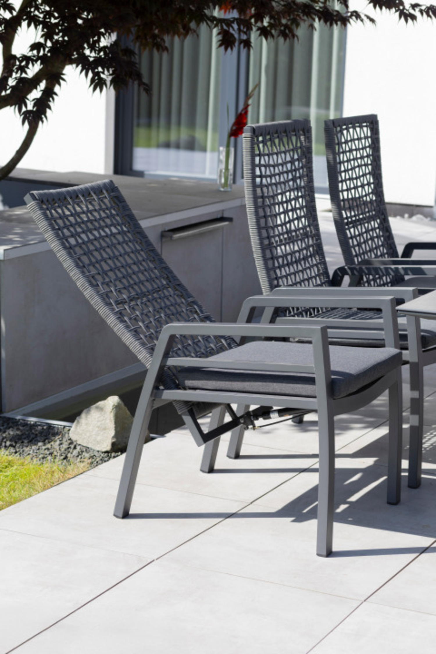 Gartenmöbelset Relaxsessel Lucena mit T... Gartenmöbelset Relaxsessel Lucena mit T...